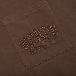 Embroidered Pocket Tee - Brown -Urban Fashion Sales Embroidered Pocket Tee Brown HTG230340 BRN 09 24 23 Feature VR 5