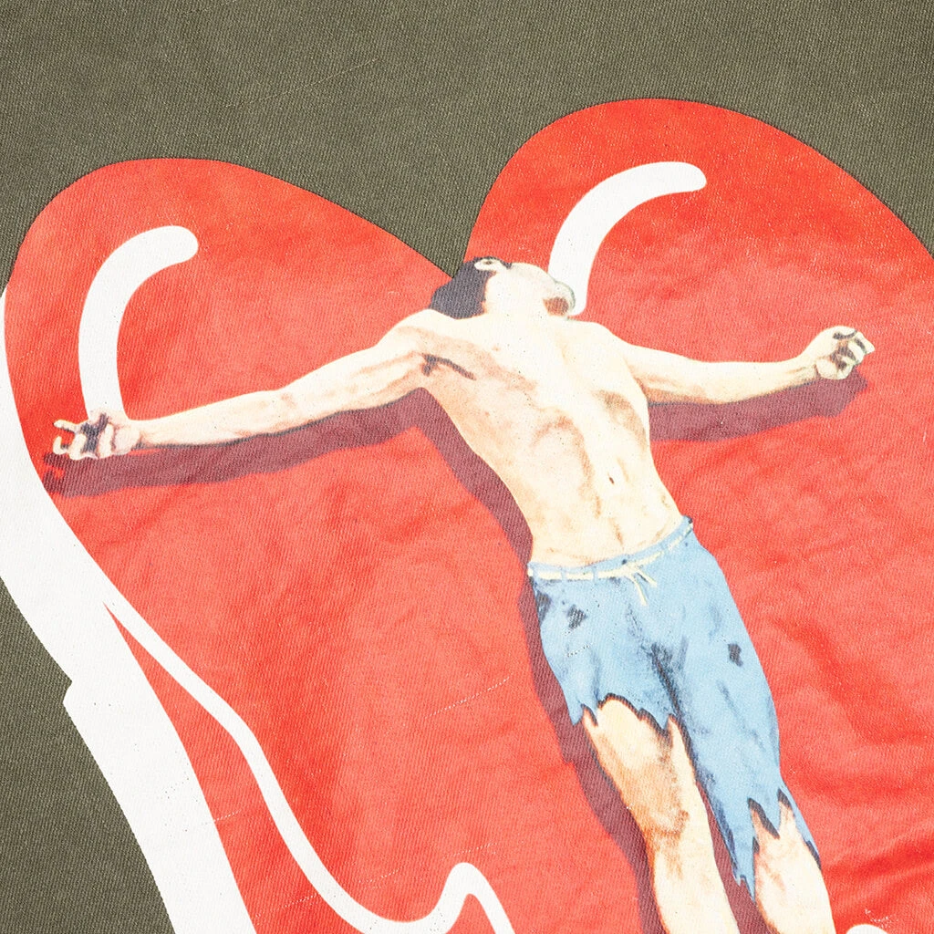 Cross Your Heart Jacket - Military Green 4 Cross Your Heart Jacket - Military Green - Image 4