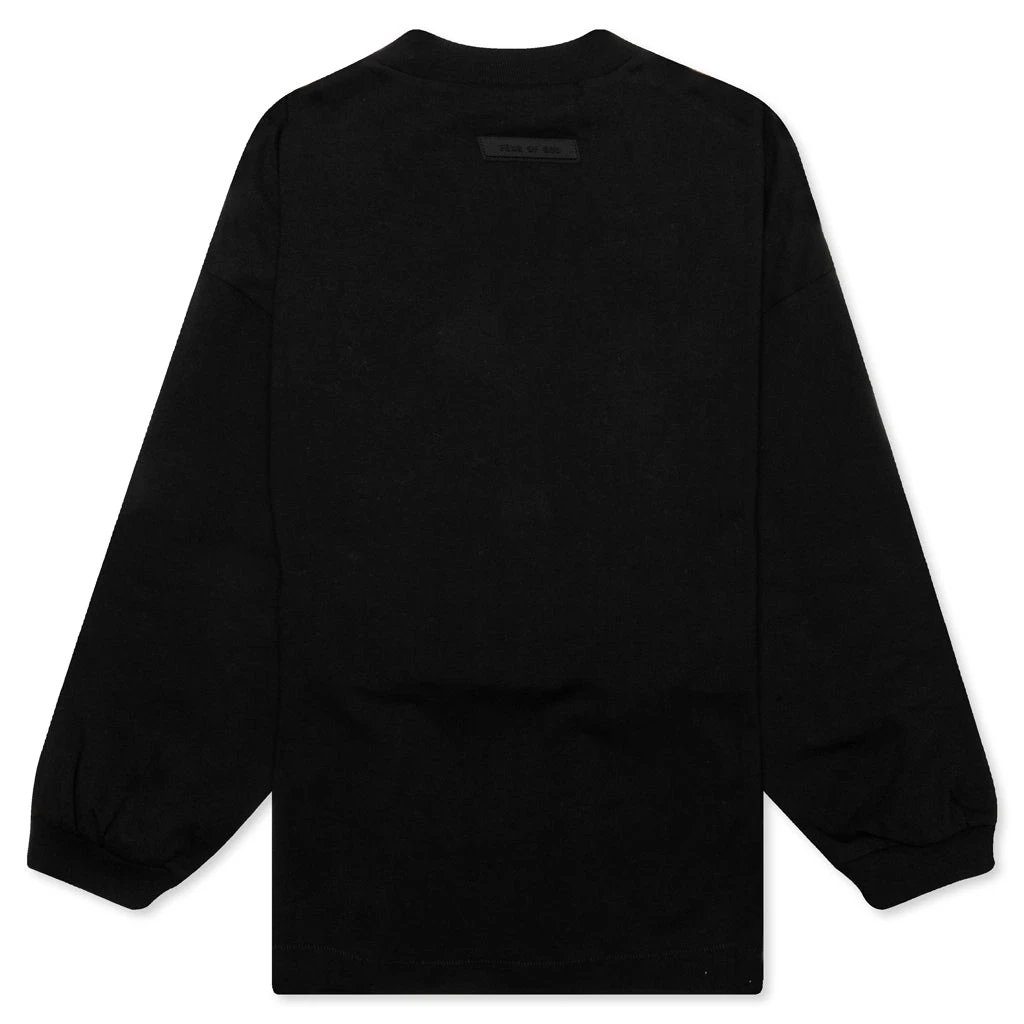 Kids L/S Tee - Jet Black 2 Kids L/S Tee - Jet Black - Image 2