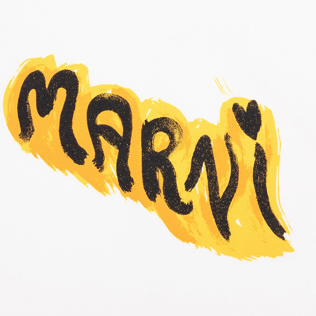 Marni Graffiti Hoodie - Natural White 3 Marni Graffiti Hoodie - Natural White - Image 3