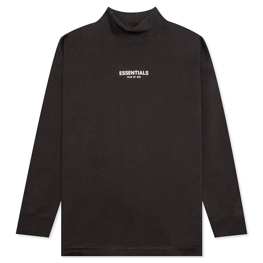 Essentials Relaxed Mockneck - Iron 1 Essentials Relaxed Mockneck - Iron