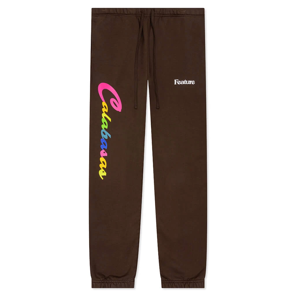 Calabasas Spectrum Sweatpants - Bitter Chocolate 1 Calabasas Spectrum Sweatpants - Bitter Chocolate
