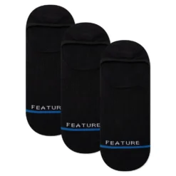 Classic No Show Sock - Black (3-Pack)