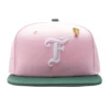 Feature X New Era Old English F Snapback Hat W/ Pin - Pink/Cilantro
