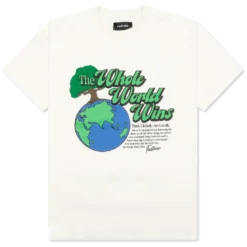 Whole World Wins Tee - Cannoli Cream