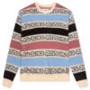 Wanto Brushed Sweater - Pink/Black/Blue