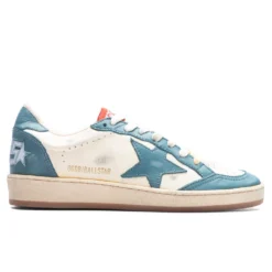 Golden Goose Women's Ball Star Nabuk Star - Petroleum/Dirty White
