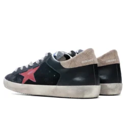 Golden Goose Super-Star Sneakers - Black/Red/Beige -Urban Fashion Sales Golden Goose Superstar Black Red Beige GMF00103.F002026.90280 08 28 2021 01 4