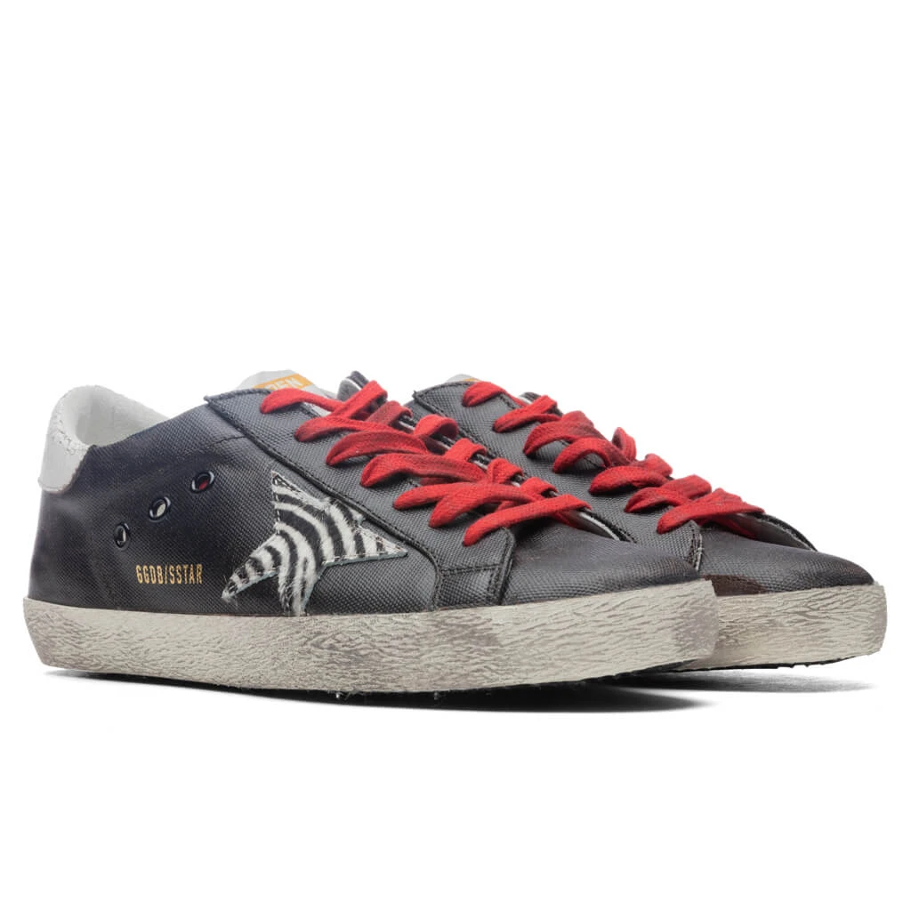 Golden Goose Super-Star Sneakers - Dark Brown/White Black Zebra 2 Golden Goose Super-Star Sneakers - Dark Brown/White Black Zebra - Image 2