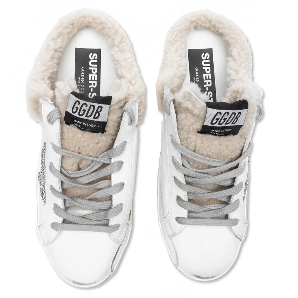 Golden Goose Women's Super-Star Sabot - White/Silver/Beige 4 Golden Goose Women's Super-Star Sabot - White/Silver/Beige - Image 4