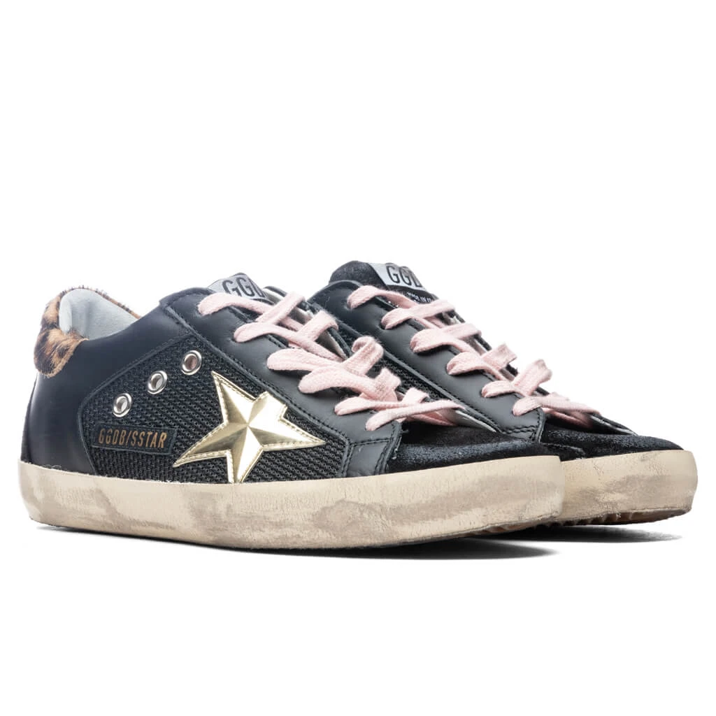 Golden Goose Women's Super-Star Sneakers - Black/Gold 2 Golden Goose Women's Super-Star Sneakers - Black/Gold - Image 2