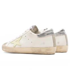 Golden Goose Women's Super-Star Sneakers - White/Light Yellow/Silver 7 Golden Goose Women's Super-Star Sneakers - White/Light Yellow/Silver -Urban Fashion Sales Golden Goose Womens Super Star Sneakers White Light Yellow Silver GWF00101.F003187.11169 12 16 22 S NF Feature 34