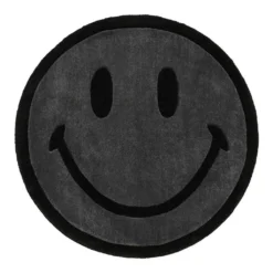 Chinatown Smiley 6FT Monochrome Rug - Black