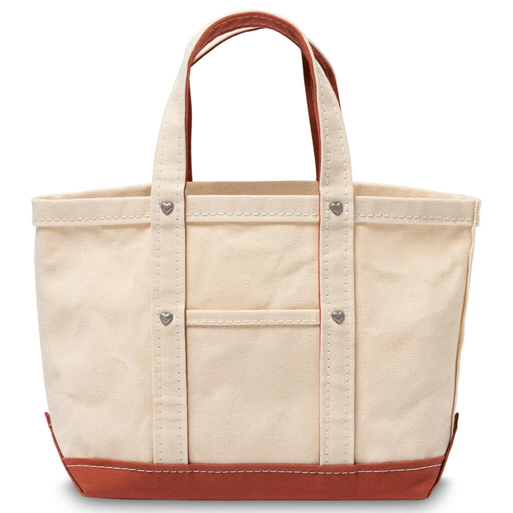 Heavy Canvas Tote Small - Orange 2 Heavy Canvas Tote Small - Orange - Image 2