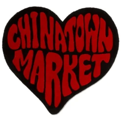 Chinatown Heart Rug - Black