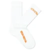 CTNMB Long Socks - White/Orange