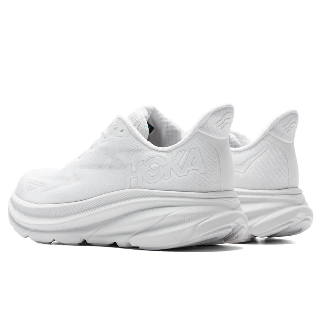 Hoka Women's Clifton 9 - White/White 3 Hoka Women's Clifton 9 - White/White - Image 3