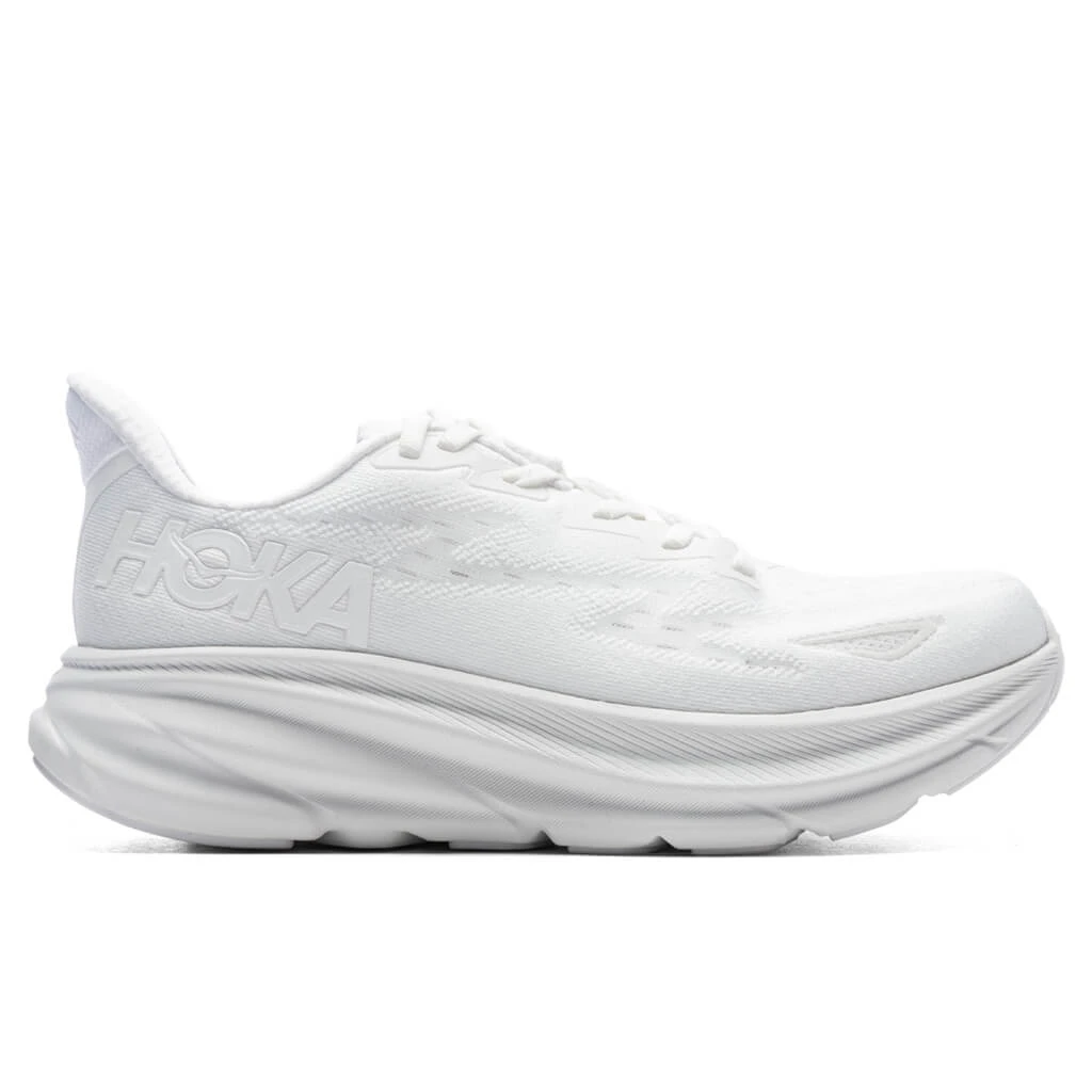 Hoka Women's Clifton 9 - White/White 1 Hoka Women's Clifton 9 - White/White