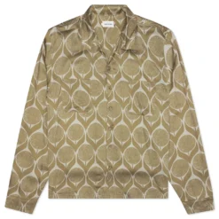 Honor The Gift Floral L/S Button-Up - Gold