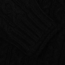 HTG Cable Knit Jumper Sweater - Black -Urban Fashion Sales Honor The Gift HTG Cable Knit Jumper Sweater Black HTG220352 BLK 11 05 22 Feature DV 4