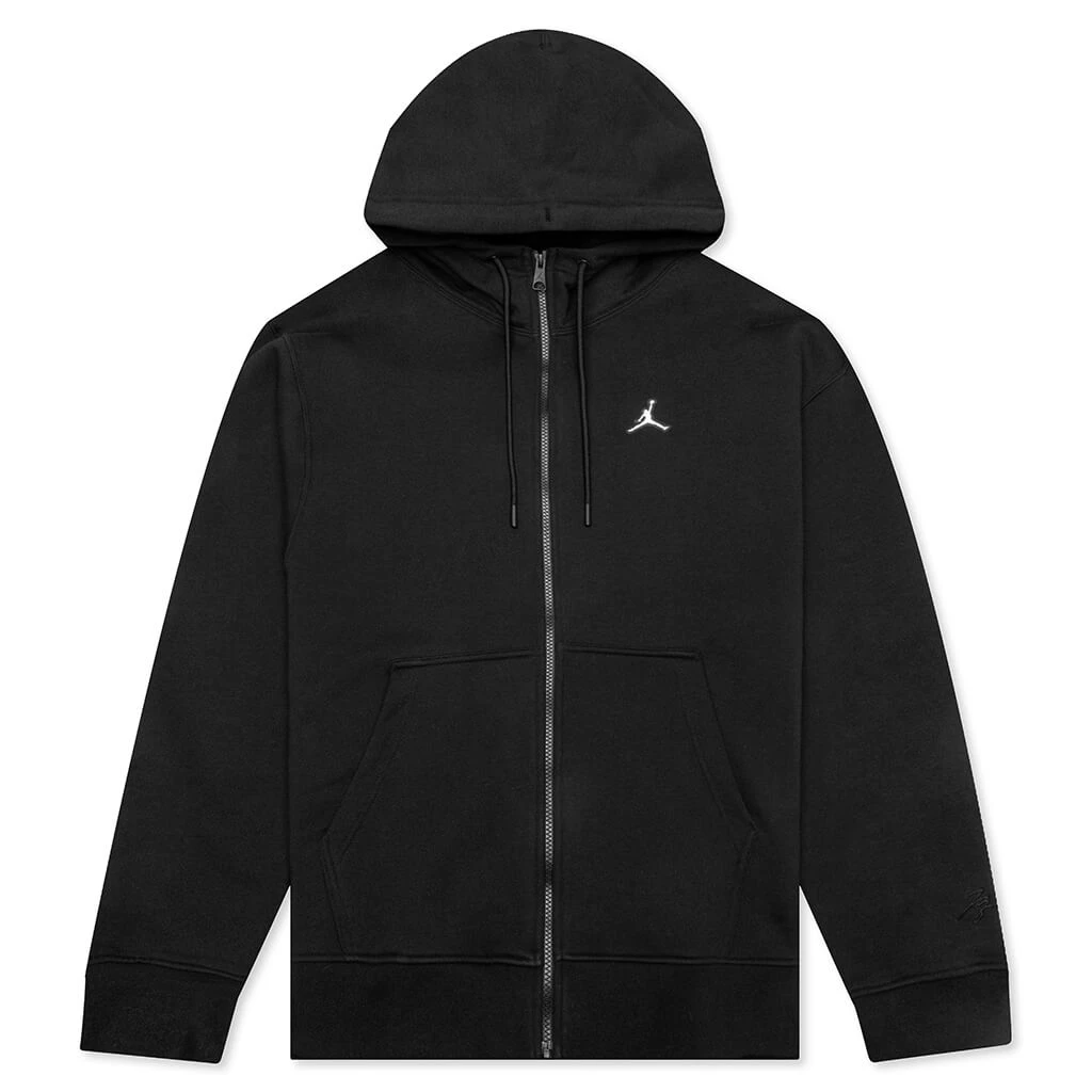 Jordan Essential Fleece Full-Zip Hoodie - Black 1 Jordan Essential Fleece Full-Zip Hoodie - Black