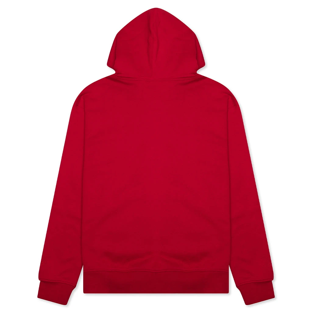 Jordan Essential Fleece Full-Zip Hoodie - Gym Red 2 Jordan Essential Fleece Full-Zip Hoodie - Gym Red - Image 2