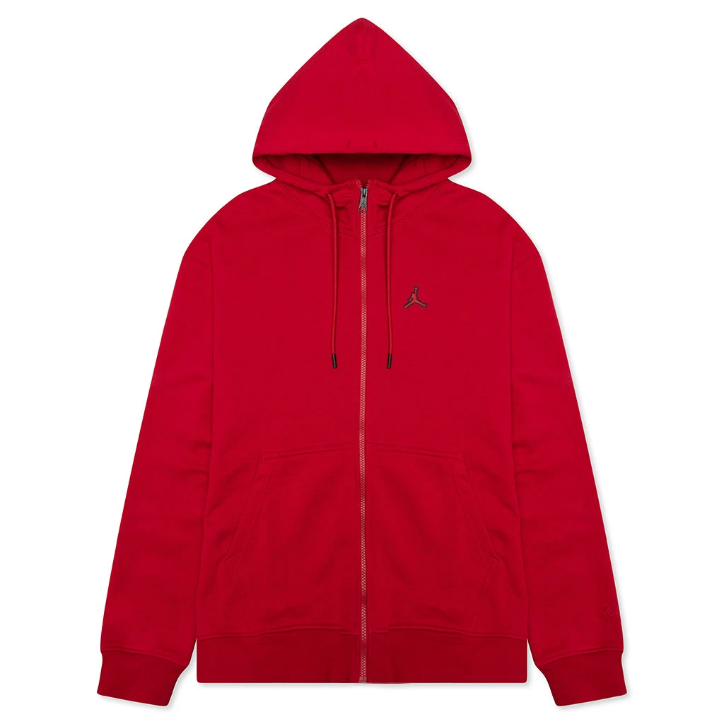 Jordan Essential Fleece Full-Zip Hoodie - Gym Red 1 Jordan Essential Fleece Full-Zip Hoodie - Gym Red