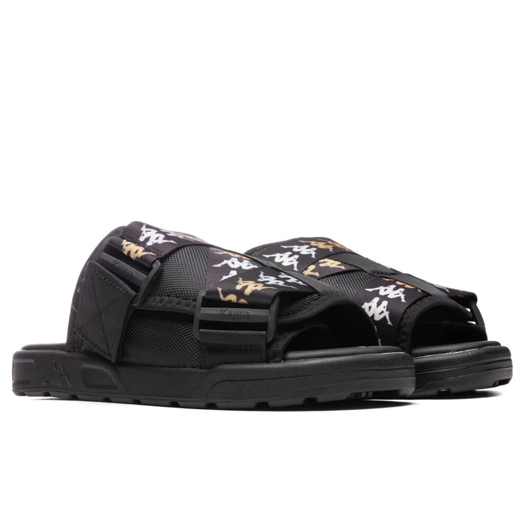 Kappa 222 Banda Mitel 7 Sandals - Black/White 3 Kappa 222 Banda Mitel 7 Sandals - Black/White - Image 3