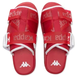 Kappa Authentic Mitel 1 Sandals - Red/White -Urban Fashion Sales Kappa Authentic Mitel 1 Sandals Red White 3118C8W A3C 10 23 2021 01 3