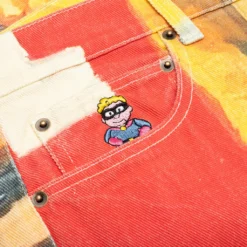 La Casa Cargo Pants - Yellow -Urban Fashion Sales KidSuper La Casa Cargo Pants Yellow SS23 PT 26 07 22 23 Feature KN 7