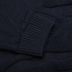 Landscaped Knitted Pullover - Navy Blue 6 Landscaped Knitted Pullover - Navy Blue -Urban Fashion Sales Landscaped Knitted Pullover Navy Blue 50231 09 23 23 Feature KN 6