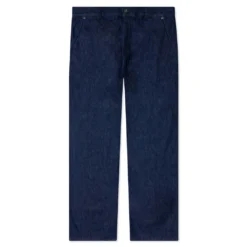 JW Anderson Logo Grid Turn Up Workwear Jeans - Indigo