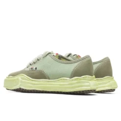 Baker Low OG Sole Over Dyed Canvas Sneaker - Green -Urban Fashion Sales Maison Mihara Yasuhiro Baker Low OG Sole Over Dyed Canvas Sneaker Green A08FW724 GRN 06 06 22 Feature JORDAN 3