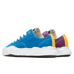 Hank Low OG Sole Toe Cap Canvas Sneaker - Blue/Purple 6 Hank Low OG Sole Toe Cap Canvas Sneaker - Blue/Purple -Urban Fashion Sales Maison Mihara Yasuhiro Original Sole Toe Cap Low Sneaker Blue Purple 04 08 2021 01 2