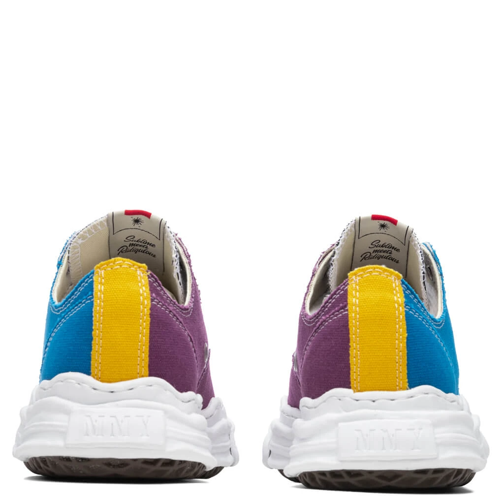 Hank Low OG Sole Toe Cap Canvas Sneaker - Blue/Purple 4 Hank Low OG Sole Toe Cap Canvas Sneaker - Blue/Purple - Image 4