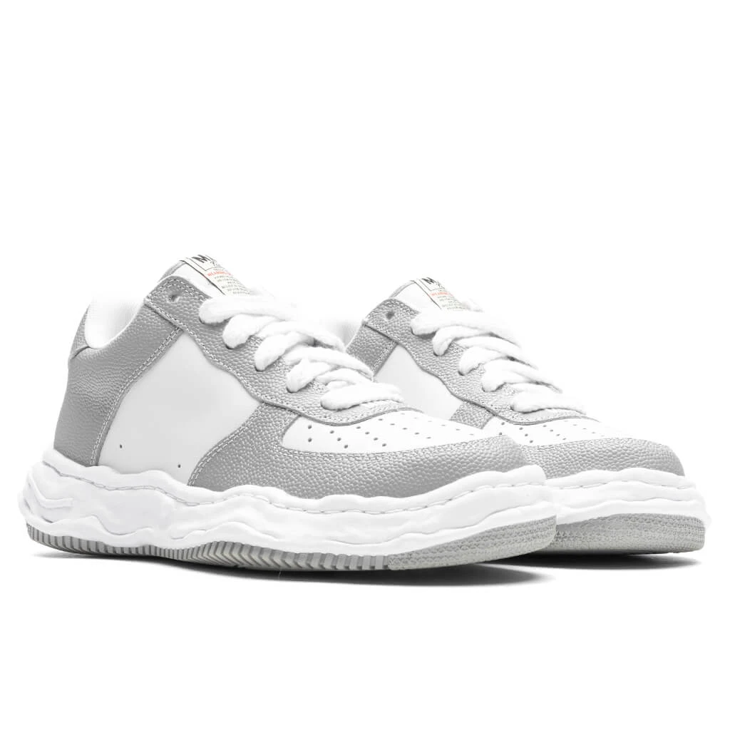 Wayne Low OG Sole Basket Leather - Grey/White 2 Wayne Low OG Sole Basket Leather - Grey/White - Image 2