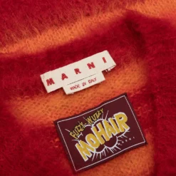 Marni V Neck Sweater - Lacquer -Urban Fashion Sales Marni V Neck Sweater Lacquer CVMG0076Q0 UFU107 RGR64 05 01 23 Feature KN 4