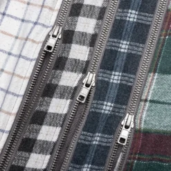 Flannel Shirt 7 Cuts Zipped Wide Reflection Shirt - Assorted -Urban Fashion Sales Needles Flannel Shirt 7 Cuts Zipped Wide Reflection Shirt Assorted MR345 E O S 05 18 23 Feature DV 6