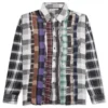 Flannel Shirt Ribbon Wide Reflection Shirt - Assorted