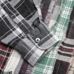 Flannel Shirt Ribbon Wide Reflection Shirt - Assorted -Urban Fashion Sales Needles Flannel Shirt Ribbon Wide Reflection Shirt Assorted MR357 H O S 07 22 23 Feature KN 8