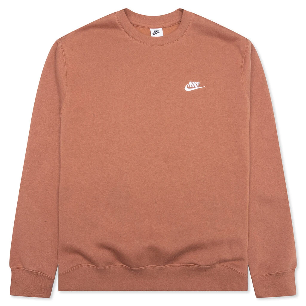 Nike Sportswear Club Fleece Crew - Mineral Clay/White 1 Nike Sportswear Club Fleece Crew - Mineral Clay/White