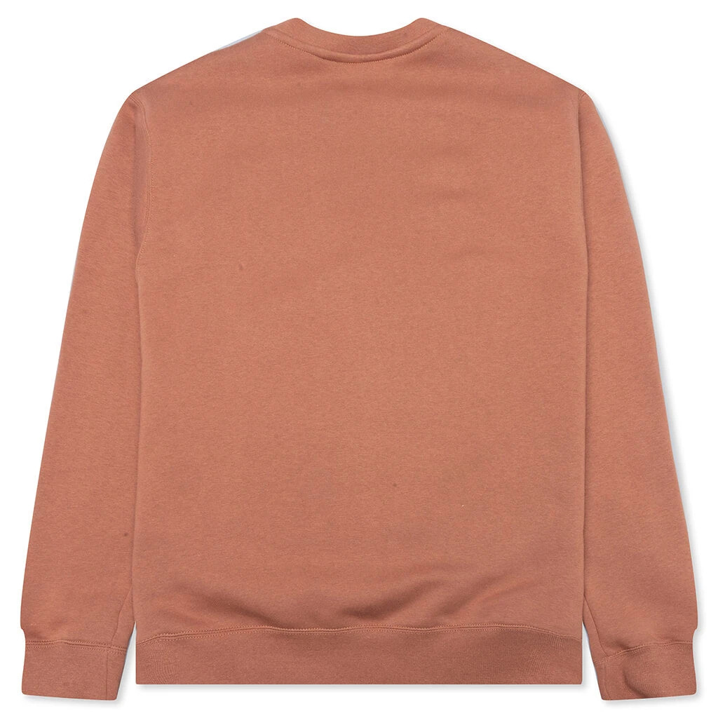 Nike Sportswear Club Fleece Crew - Mineral Clay/White 2 Nike Sportswear Club Fleece Crew - Mineral Clay/White - Image 2