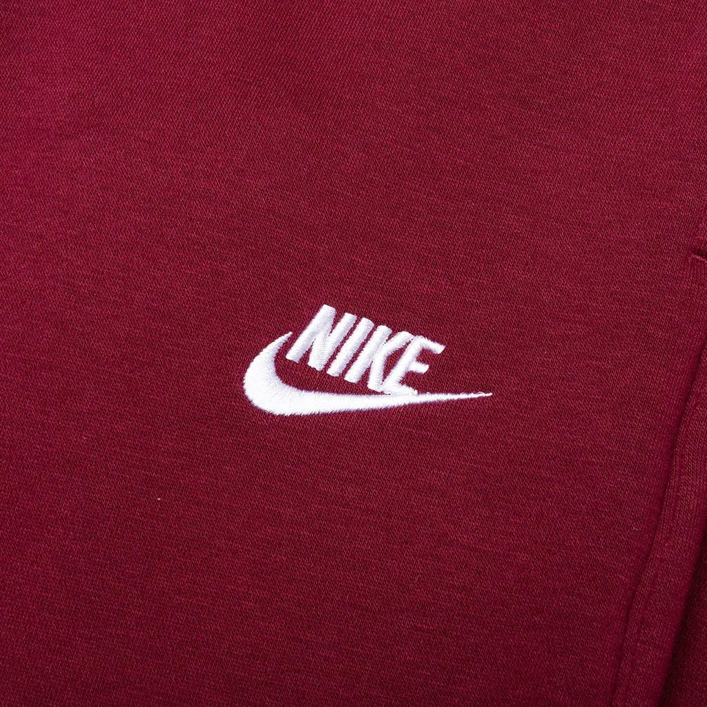 Nike Sportswear Club Fleece Joggers - Dark Beetroot/White 3 Nike Sportswear Club Fleece Joggers - Dark Beetroot/White - Image 3