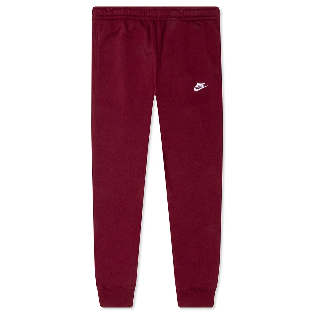 Nike Sportswear Club Fleece Joggers - Dark Beetroot/White 1 Nike Sportswear Club Fleece Joggers - Dark Beetroot/White