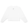 Nike Sportswear Collection Essentials Women's Oversized Fleece Crew Sweatshirt - White/Black