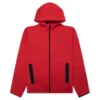 Nike Sportswear Tech Fleece Windrunner Full Zip Hoodie - Light University Red Heather/Black