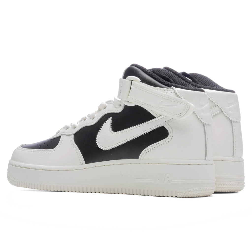 Nike Women's Air Force 1 '07 MID - Black/Sail/Coconut Milk 3 Nike Women's Air Force 1 '07 MID - Black/Sail/Coconut Milk - Image 3