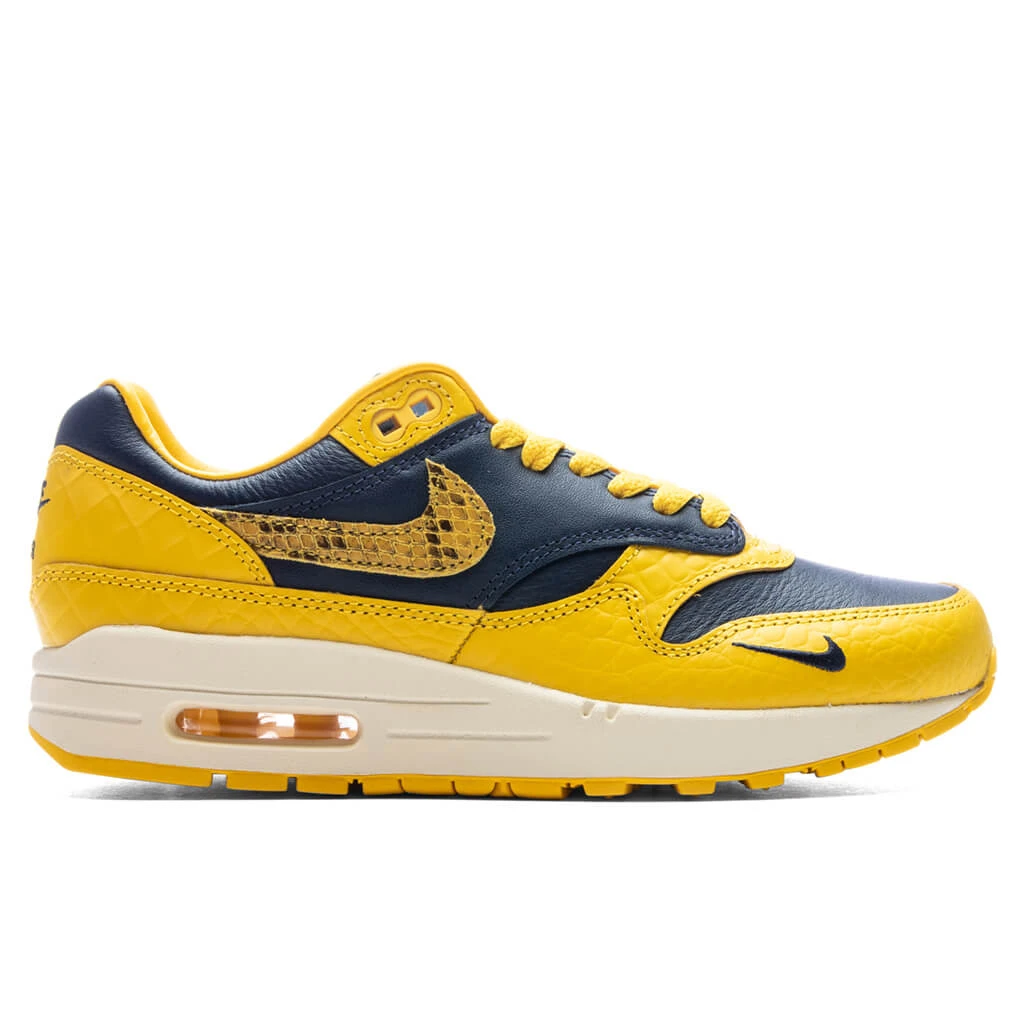 Nike Women's Air Max 1 PRM - Midnight Navy/Varsity Maize 1 Nike Women's Air Max 1 PRM - Midnight Navy/Varsity Maize