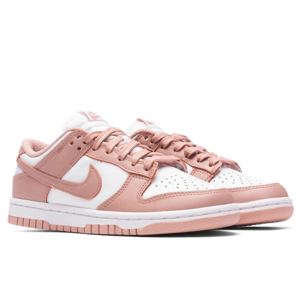 Nike Women's Dunk Low - White/Rose Whisper 2 Nike Women's Dunk Low - White/Rose Whisper - Image 2