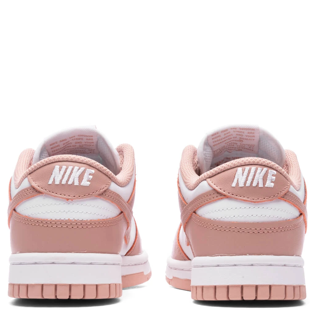 Nike Women's Dunk Low - White/Rose Whisper 4 Nike Women's Dunk Low - White/Rose Whisper - Image 4